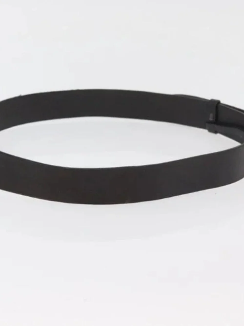 GUCCI GG Canvas Guccissima Belt Leather 2 Set Beige Black Auth bs34884